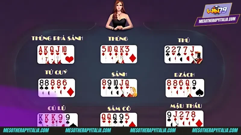 Thứ tự binh xập xám đối với ba đôi, hai đôi, đôi và mậu thầu